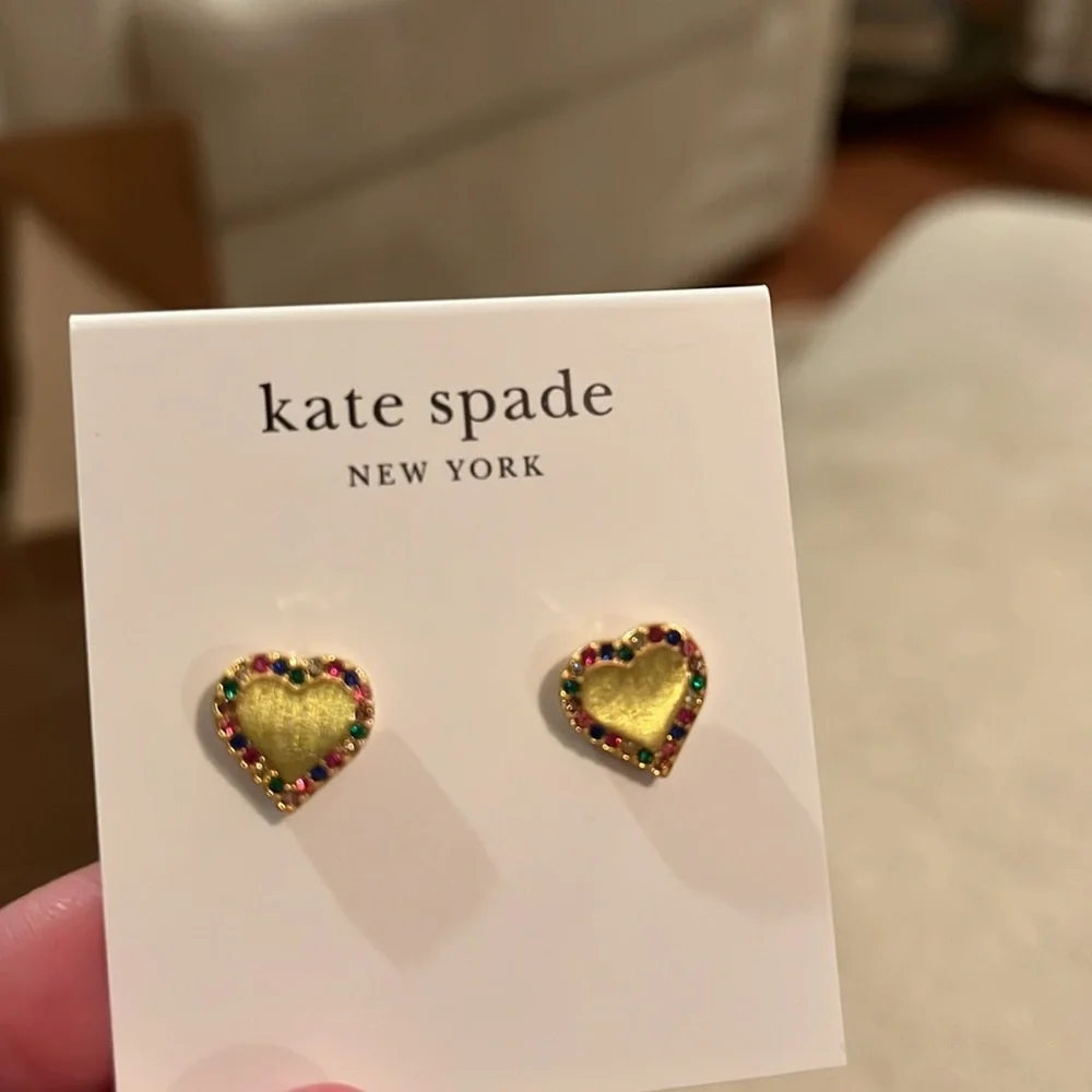 kate spade Take Heart Studs/NWT